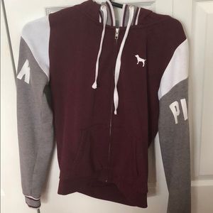 Pink Zip up sweatshirt